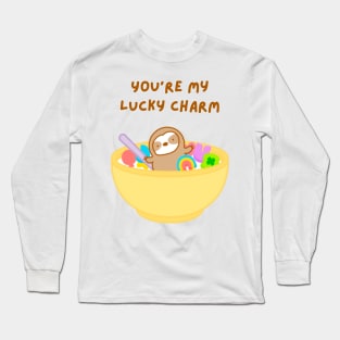You’re My Lucky Charm Cereal Sloth Long Sleeve T-Shirt